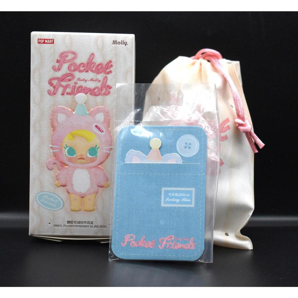 Pop Mart Baby Molly Pocket Friends Feeling Blue Pendant Kitty Figure (A14)